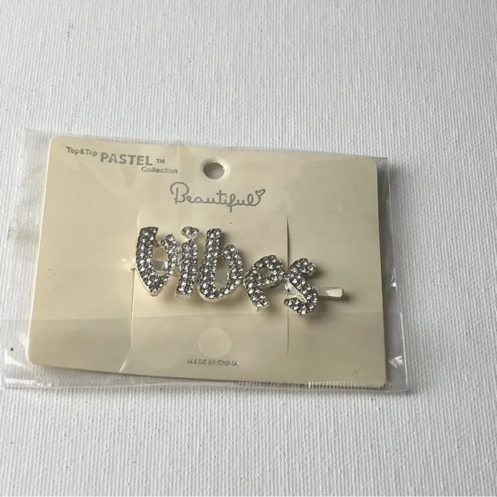 Pastel Collection Beautiful Vibes  Hair Clip Accessories Side Slide
